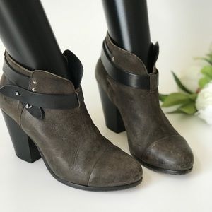 Rag & Bone Leather Harrow Ankle Booties